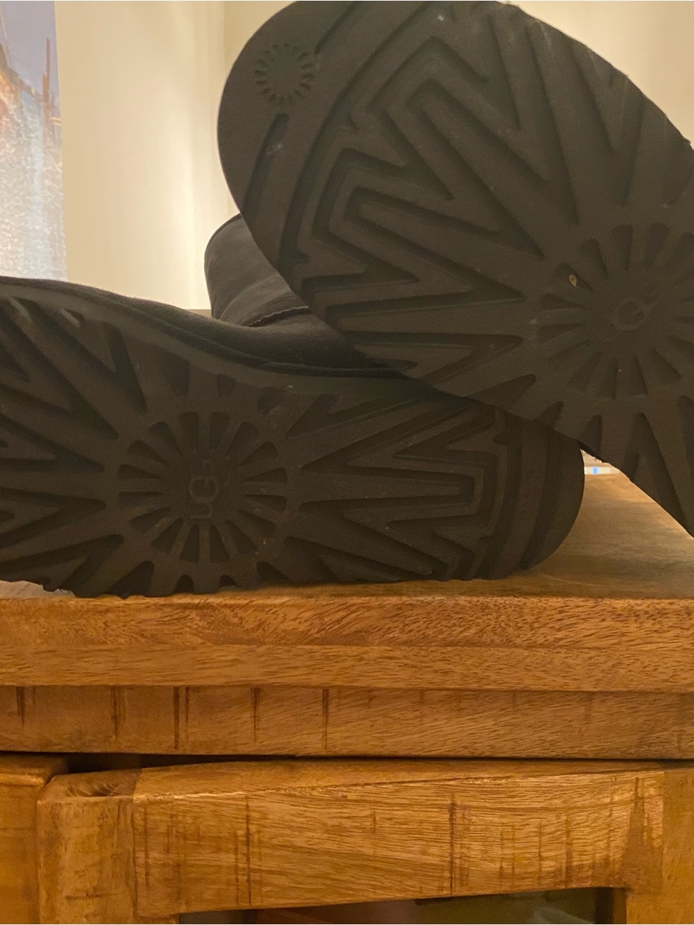 UGG Black Treaded Sole Winter Boots
